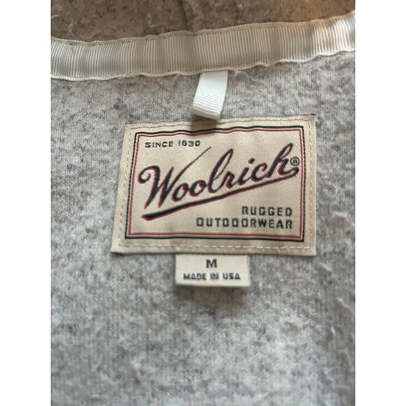 Woolrich soft sherpa hooded jacket size med - Picture 3 of 8